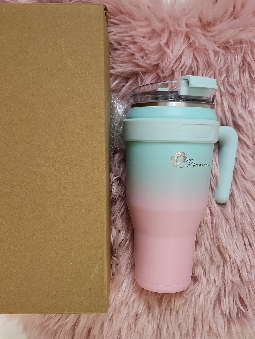 Brand New PLANINAX 40oz INSULATED STAINLESS STEEL TUMBLER W/HANDLE